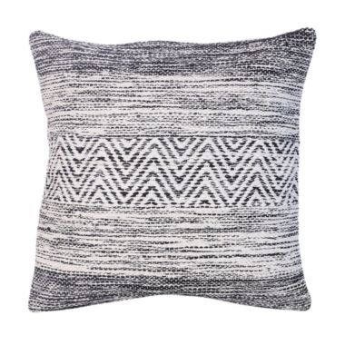 Slickblue Cabe 18 X 18 Handcrafted Soft Cotton Accent Throw Pillow, Wavy Lined Pattern. View a larger version of this product image.
