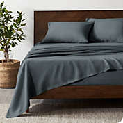 Bare Home Sheet Set - Ultra-Soft Linen Bed Sheets - Deep Pocket - Bedding Sheets & Pillowcases (Indigo, Split King)