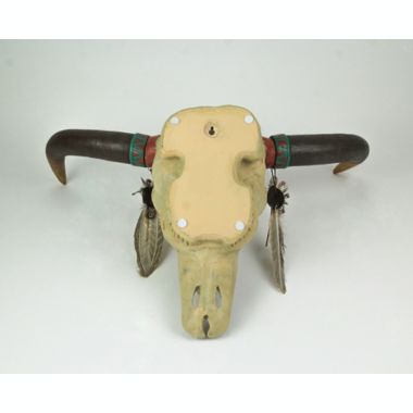 DWK Corporation Native Spirit Southwestern Design Steer Skull Wall Hanging Hand Painted Accents. View a larger version of this product image.