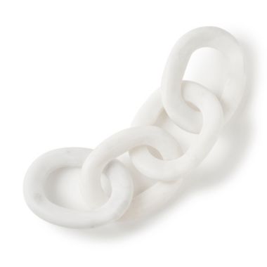 GAURI KOHLI San Bruno White Marble Chain Links. View a larger version of this product image.