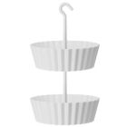 Alternate image 0 for Tree Nest (#1226355) Sunny Hanging Two-Tier Lace Pattern Planter,  White 10"