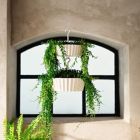 Alternate image 2 for Tree Nest (#1226355) Sunny Hanging Two-Tier Lace Pattern Planter,  White 10"