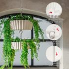 Alternate image 3 for Tree Nest (#1226355) Sunny Hanging Two-Tier Lace Pattern Planter,  White 10"