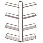 Alternate image 1 for mDesign Metal Shoe Display & Storage Rack, 4 Tier, Wall Mount