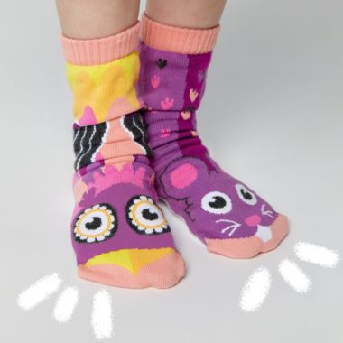 OWL & MOUSE PALS SOCKS ~ KIDS SIZE. View a larger version of this product image.