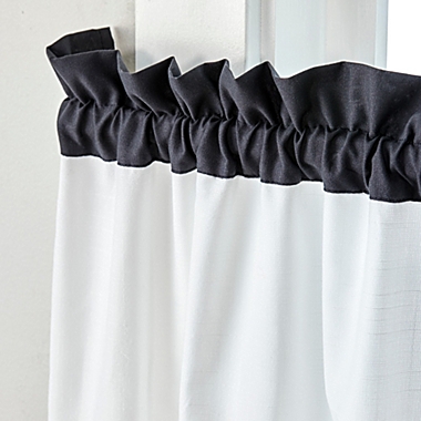 SKL Home By Saturday Knight Ltd Marrisa Valance - 48X13", Black. View a larger version of this product image.