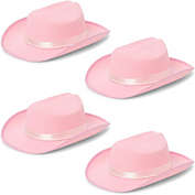 Blue Panda Pink Western Cowboy Hat for Kids, Unisex Youth (4 Pack)