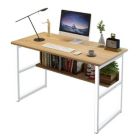 Alternate image 2 for Stock Preferred Wooden Office Computer Desk with Bookshelf in 44.3"x23.62"x29.52" Oak-A