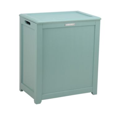 Oceanstar Design Group Oceanstar Storage Laundry Hamper, Turquoise. View a larger version of this product image.