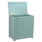 Alternate image 1 for Oceanstar Design Group Oceanstar Storage Laundry Hamper, Turquoise