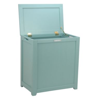 Oceanstar Design Group Oceanstar Storage Laundry Hamper, Turquoise. View a larger version of this product image.