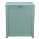 Alternate image 2 for Oceanstar Design Group Oceanstar Storage Laundry Hamper, Turquoise