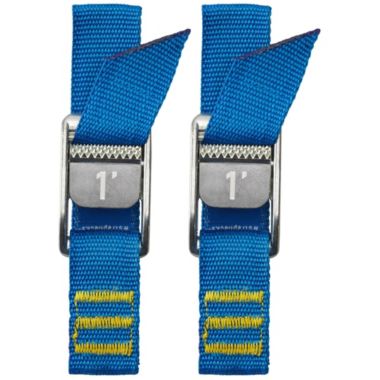 NRS 1' Tie Down Strap Pair Iconic Blue. View a larger version of this product image.