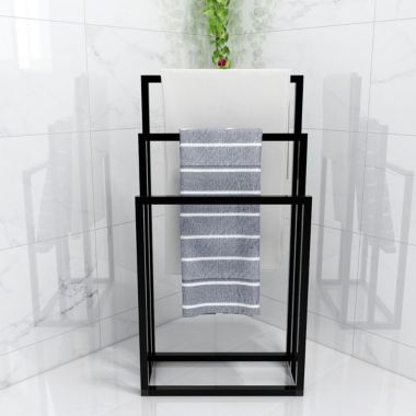 Inq Boutique Metal Freestanding Towel Rack 3 Tiers Hand Towel Holder Organizer for Bathroom Accessories RT. View a larger version of this product image.