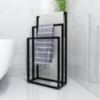 Alternate image 1 for Inq Boutique Metal Freestanding Towel Rack 3 Tiers Hand Towel Holder Organizer for Bathroom Accessories RT