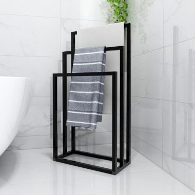 Inq Boutique Metal Freestanding Towel Rack 3 Tiers Hand Towel Holder Organizer for Bathroom Accessories RT. View a larger version of this product image.