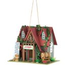 Alternate image 0 for Zingz & Thingz 10.25" Gray and Red Cottage Winery Hanging Birdhouse