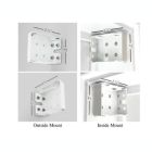 Alternate image 3 for Linen Avenue Custom Cordless Faux Wood Blind White, 34" W x 48" H Outside Mount