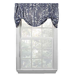 Ellis Curtain Meadow High Quality Room Darkening Solid Natural Color Lined Tie-Up Window Valance - 50 x22