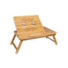 Alternate image 0 for SONGMICS Bamboo Laptop Desk Serving Bed Tray Tilting Top