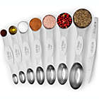 Alternate image 0 for Zulay Kitchen Magnetic Measuring Spoons Set of 8 - White