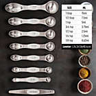 Alternate image 2 for Zulay Kitchen Magnetic Measuring Spoons Set of 8 - White