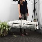 Alternate image 1 for Zenithen Indoor Wood Butterfly Folding Accent Chair For Dorms, Bedrooms, and Living Rooms, Creme White