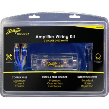 Stinger 1/0GA Copper 2400W Complete Wiring Kit. View a larger version of this product image.