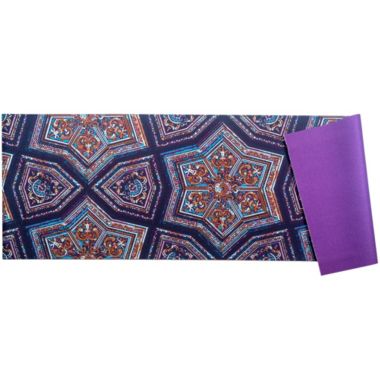 AUM 4mm Soft Foam Tech Lilla Series Yoga Exercise Mat - 68" x 24" - Perfect for Yoga/Pilates/Floor Exercises (Kaleidoscope B2). View a larger version of this product image.