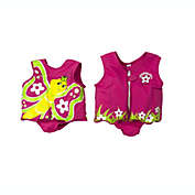 Swim Central Pink and Yellow Butterfly with Flowers Unisex Toddler Swim Vest Ages 1-3