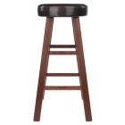 Alternate image 1 for Maria 2-Pc Cushion Seat Counter Stool Set, Espresso & Walnut