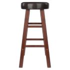 Alternate image 2 for Maria 2-Pc Cushion Seat Counter Stool Set, Espresso & Walnut