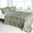 Alternate image 0 for Blancho Bedding Noble Garden Cotton 3PC Vermicelli-Quilted Patchwork Quilt Set (Full/Queen Size)