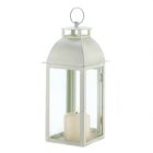 Alternate image 0 for Zingz & Thingz 17" White Distressed Finish Candle Lantern with Handle