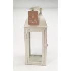 Alternate image 1 for Zingz & Thingz 17" White Distressed Finish Candle Lantern with Handle