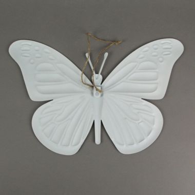 Direct International 16 Inch Metal Spotted Butterfly Sculpture Wall Hanging Decor Outdoor Garden Art. View a larger version of this product image.