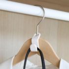 Alternate image 1 for Kitcheniva 12-Pieces Space Saving Hanger Hook Add On Hooks Double Hang Clothes Closet Organizer