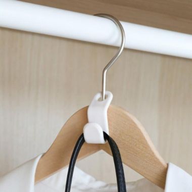 Kitcheniva 12-Pieces Space Saving Hanger Hook Add On Hooks Double Hang Clothes Closet Organizer. View a larger version of this product image.