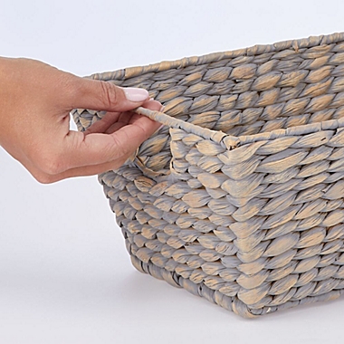 mDesign Hyacinth Home Storage Basket for Cube Furniture, 4 Pack. View a larger version of this product image.