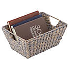 Alternate image 2 for mDesign Hyacinth Home Storage Basket for Cube Furniture, 4 Pack