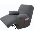 Alternate image 1 for MarCielo 1 Piece Stretch Recliner Slipcover Chair Recliner Cover Grey