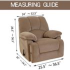 Alternate image 3 for MarCielo 1 Piece Stretch Recliner Slipcover Chair Recliner Cover Grey