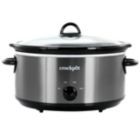Alternate image 0 for Classic 6 Quart Oval Slow Cooker in Black Stainless Steel With Stoneware Crock