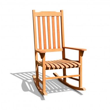 Costway Outdoor Rocking Chair Single Rocker for Patio Deck. View a larger version of this product image.