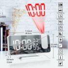 Alternate image 3 for Kitcheniva Desk Dual Alarm Clock LCD LED Digital, Black