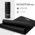 Alternate image 2 for POWRX Yoga Mat Thick Exercise Mat 1/2" - 3 Widhts With Carrying Strap And Bag Non-Sl