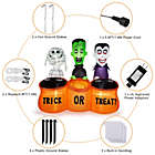 Alternate image 3 for CAMULAND Halloween Inflatable Built-in LED Lights Blow Up Yard Decoration with Mummy, Vampire, Green-Faced Ghost and TRICK OR TREAT