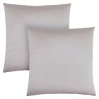 Alternate image 0 for Monarch Specialties I 9337 Pillow - 18" X 18" / Silver Satin / 2pcs