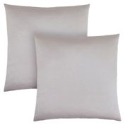 Monarch Specialties I 9337 Pillow - 18" X 18" / Silver Satin / 2pcs