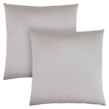 Monarch Specialties I 9337 Pillow - 18" X 18" / Silver Satin / 2pcs. View a larger version of this product image.